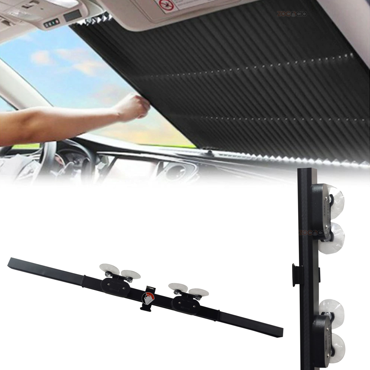 Miniatura 3 de Parasol Retráctil Para Parabrisas Carro